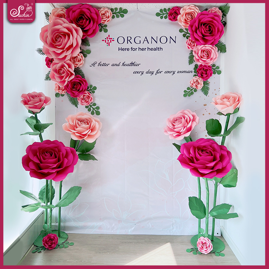 ORGANON – BACKDROP TRANG TRÍ HOA HỒNG KHỔNG LỒ