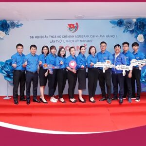 AGRIBANK - BACKDROP HOA GIẤY TRANG TRÍ