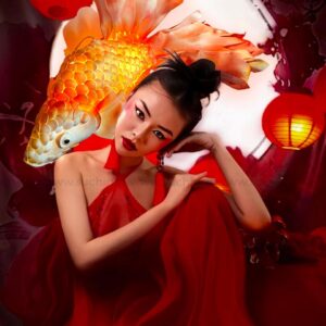 ĐÈN LỒNG TRUNG THU CÁ CHÉP DECOR TRUNG THU