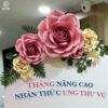 HOA HỒNG KHỔNG LỒ TRANG TRÍ BỆNH VIỆN HƯNG VIỆN - Ảnh 4