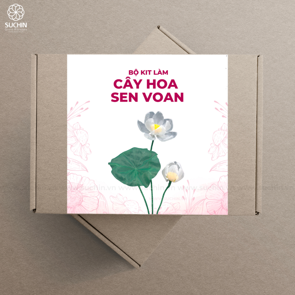 BỘ NGUYÊN LIỆU LÀM HOA SEN VOAN