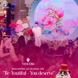 Hoa khổng lồ tỏa sáng cùng "Hoàng tử V-pop" ở VinCom