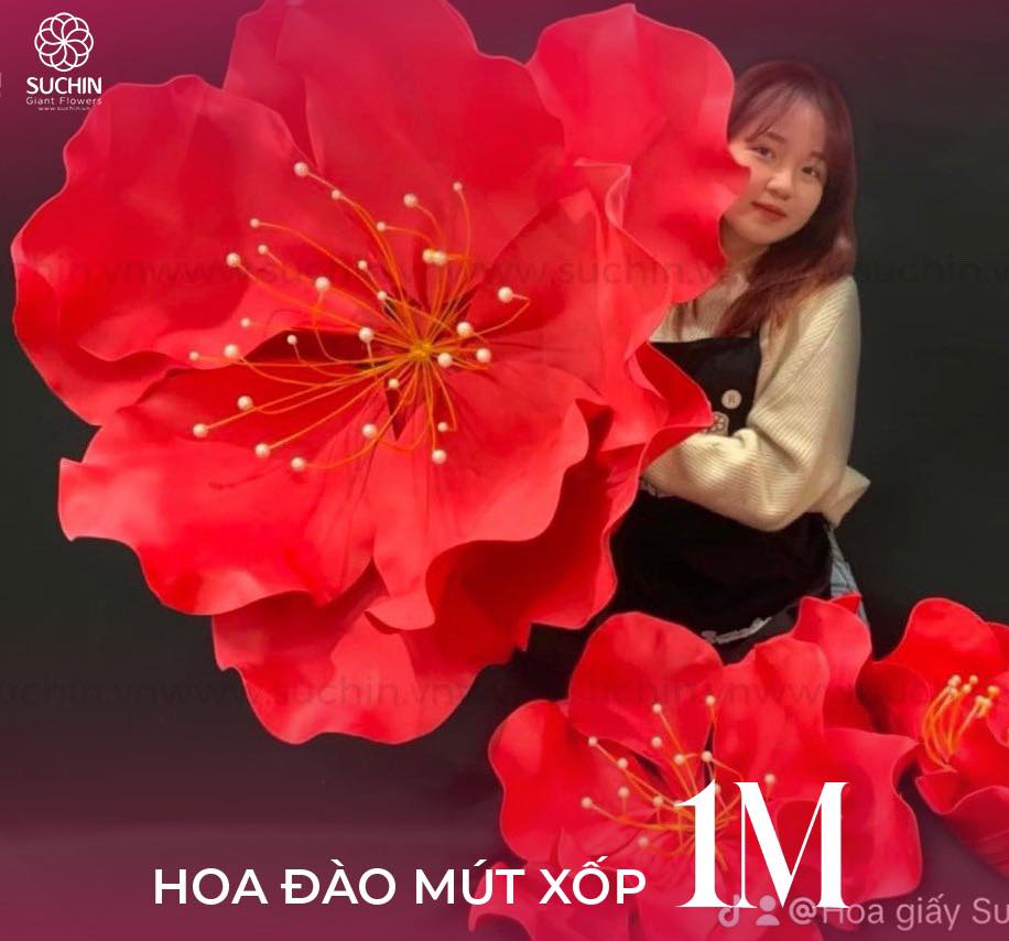 Quy trình thiết kế, sản xuất và thi công hoa khổng lồ của Suchin