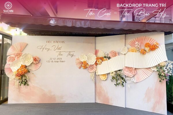 Backdrop tiệc báo hỷ - Điểm nhấn đặc biệt cho ngày trọng đại