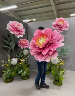 mẫu hoa giấy nhún trang trí