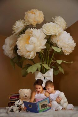 mẫu hoa giấy nhún trang trí