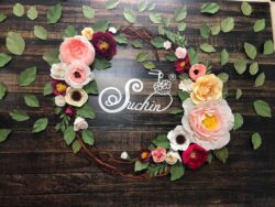 mẫu hoa giấy nhún trang trí