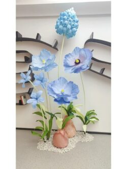 mẫu hoa giấy nhún trang trí