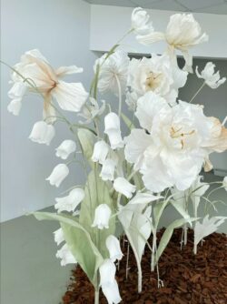 mẫu hoa giấy nhún trang trí