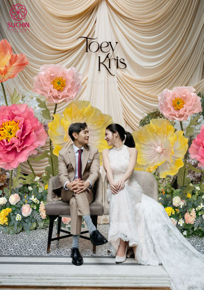 thuê hoa trang trí tiệc cưới