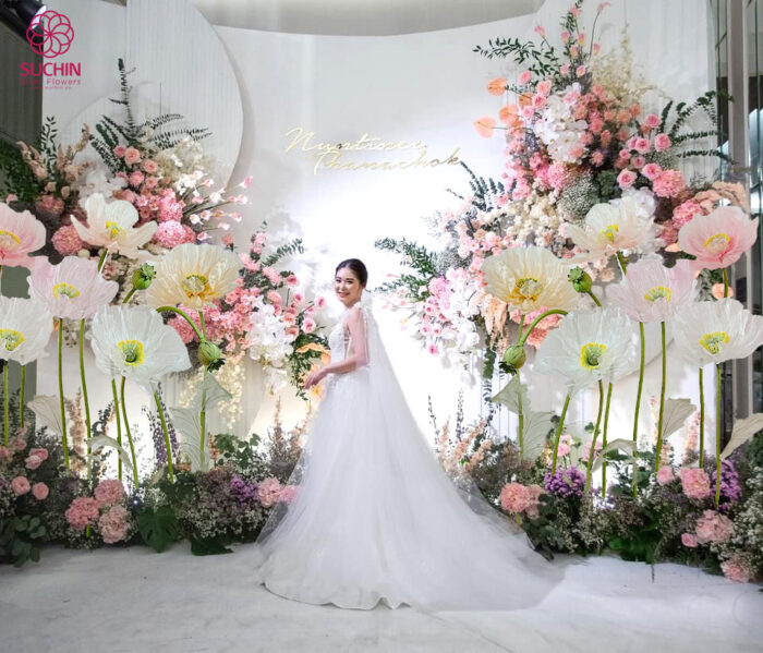 thuê hoa trang trí tiệc cưới
