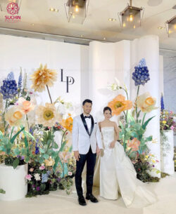 thuê hoa trang trí tiệc cưới