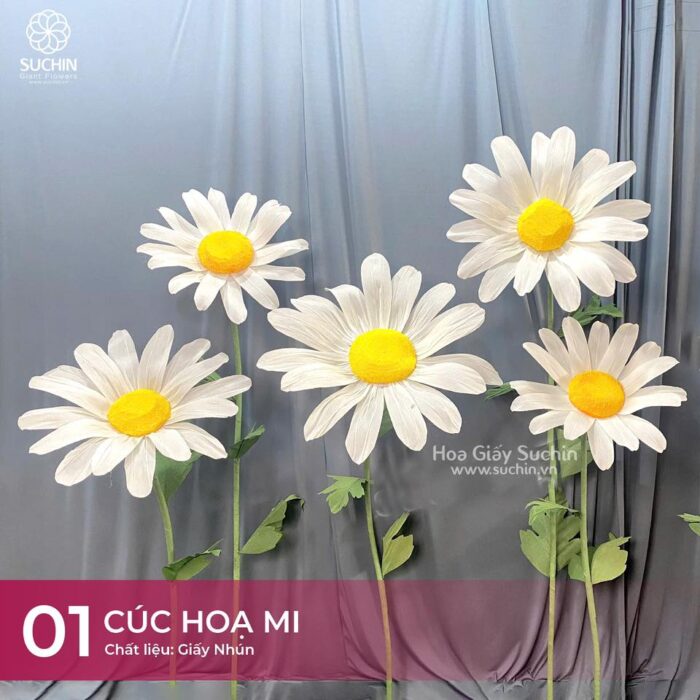 mẫu hoa giấy trang trí hè