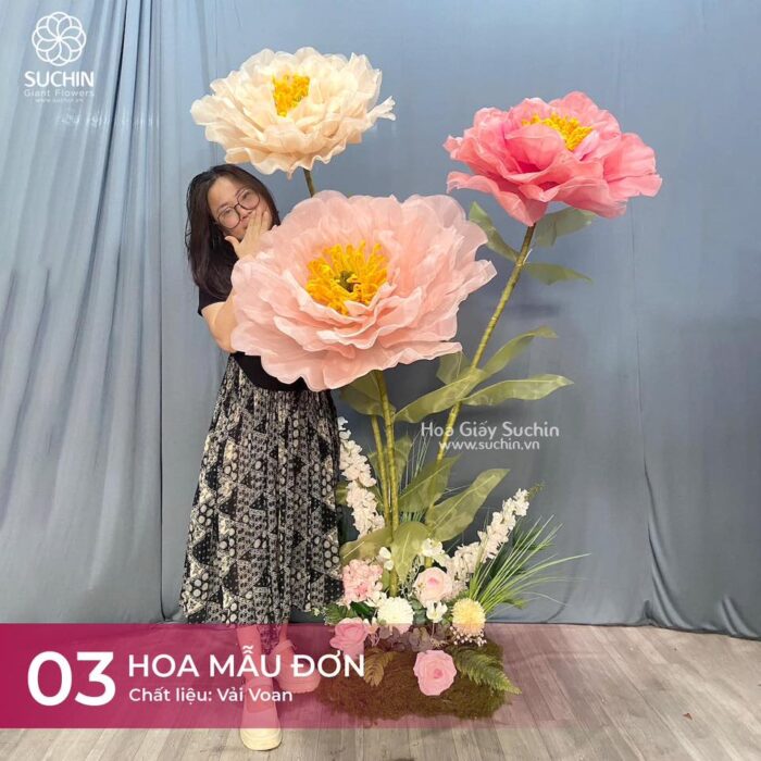 mẫu hoa giấy trang trí hè