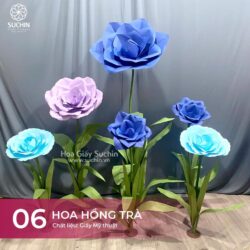 mẫu hoa giấy trang trí hè