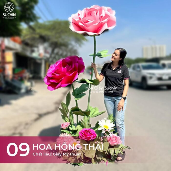 mẫu hoa giấy trang trí hè